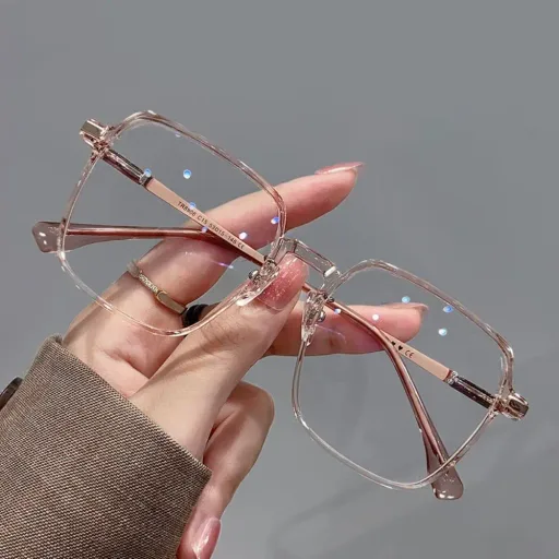Anti-Blue Light Glasses Ultralight Eye Protection Computer Goggles Metal Optical Spectacle Eyeglasses Men Women Square Eyewear