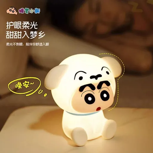 Bedroom Bedside Children's Sleep Companion Gift for Girls Cute Doll Ornaments Night Light Soft Light Silicone Night Light