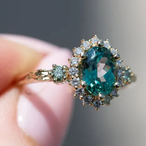 925 Sterling Silver Green Oval Cubic Zirconia Ring for Women Wedding Engagement Trendy Party Elegant Jewelry Gift
